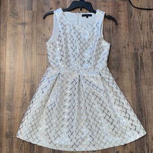 Hot and delicious cream dress with gold detailing